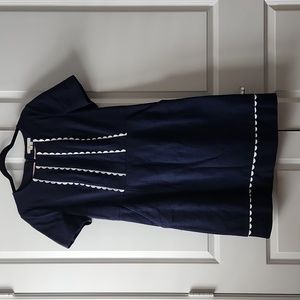 Boden Navy and White Dress 10R